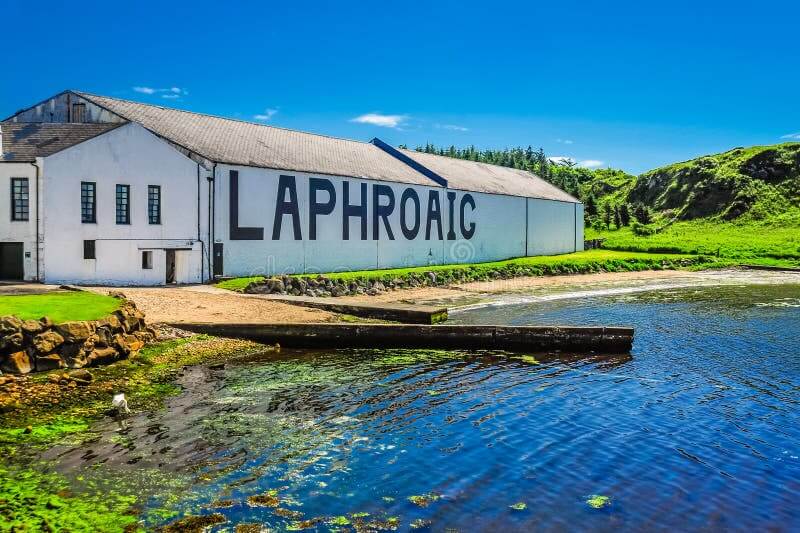 Laphroaig Distillery Famous Beautiful Day Islay Scotland